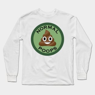 Normal Poops Badge Long Sleeve T-Shirt